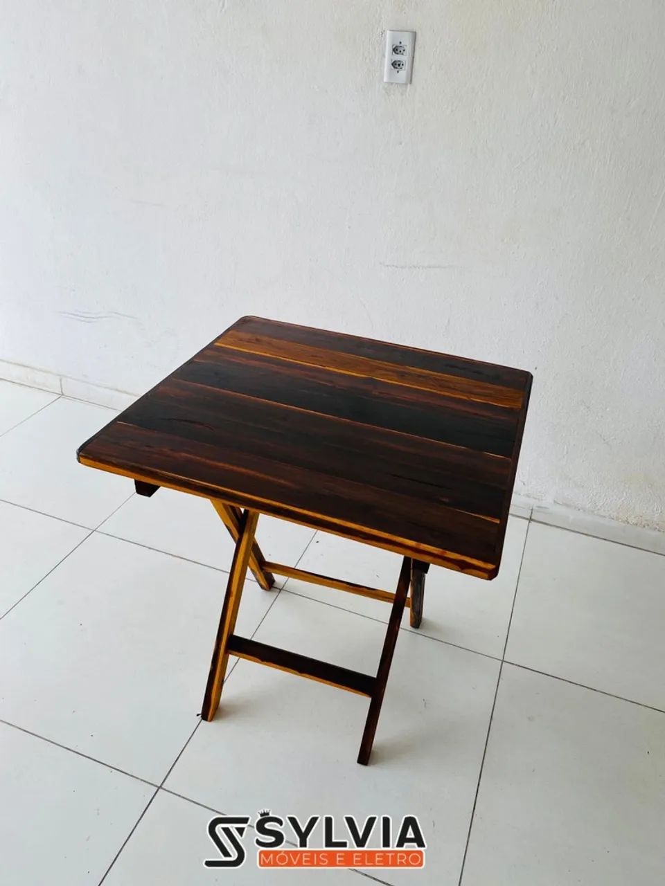 MESA 70 x 70 QUADRADA ENVERNIZADA - Foto 4
