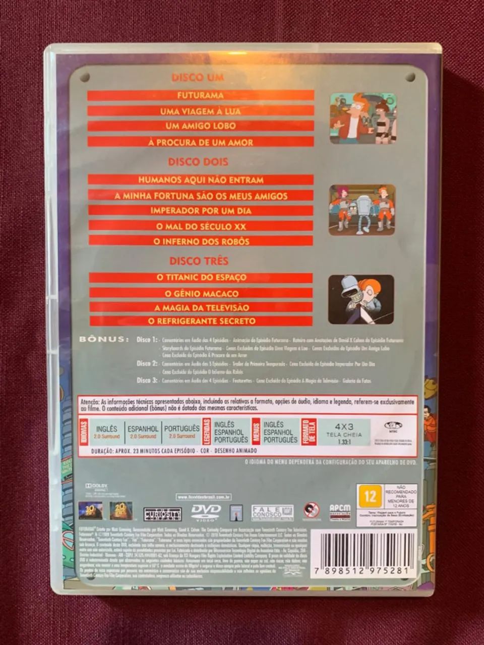 box dvd futurama primeira temporada 1 - Foto 2