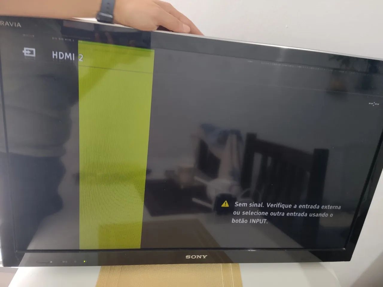 Tv Sony 32 polegadas pequeno defeito na tela