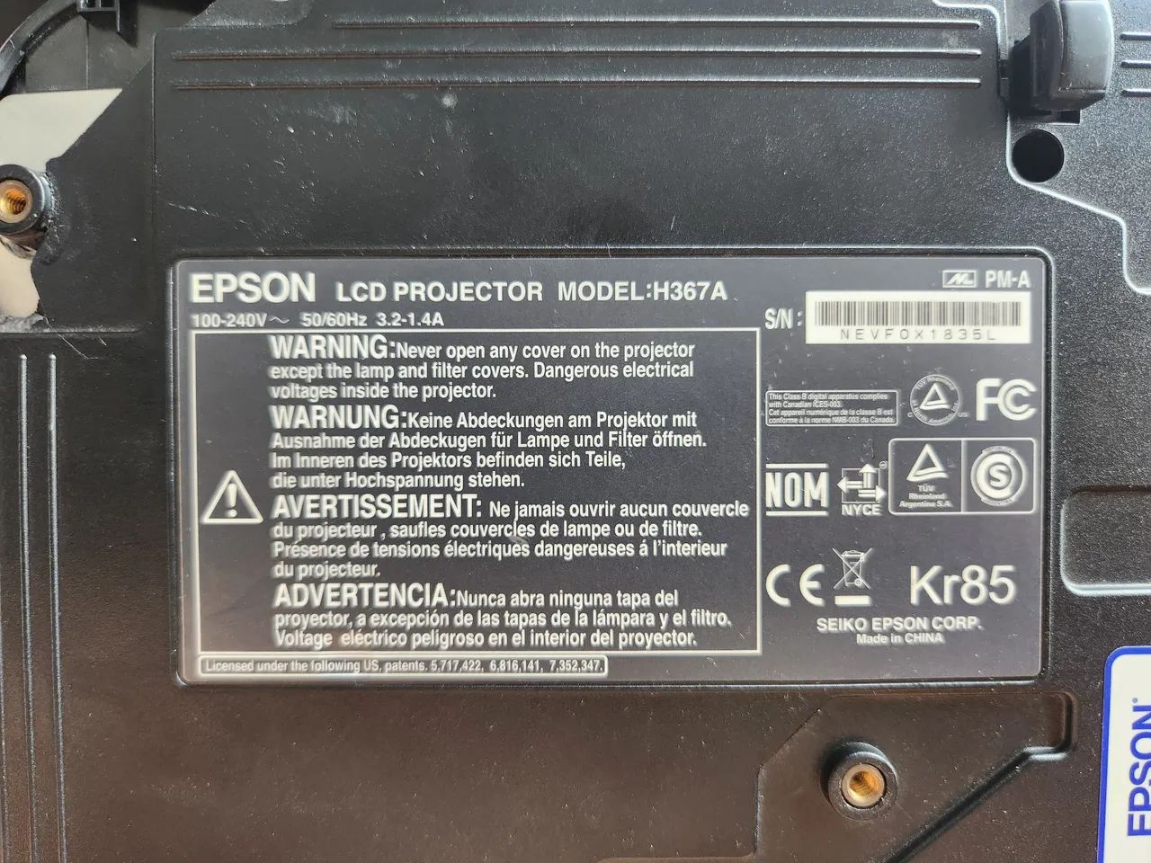 Projetor Epson EX7200  - Foto 4