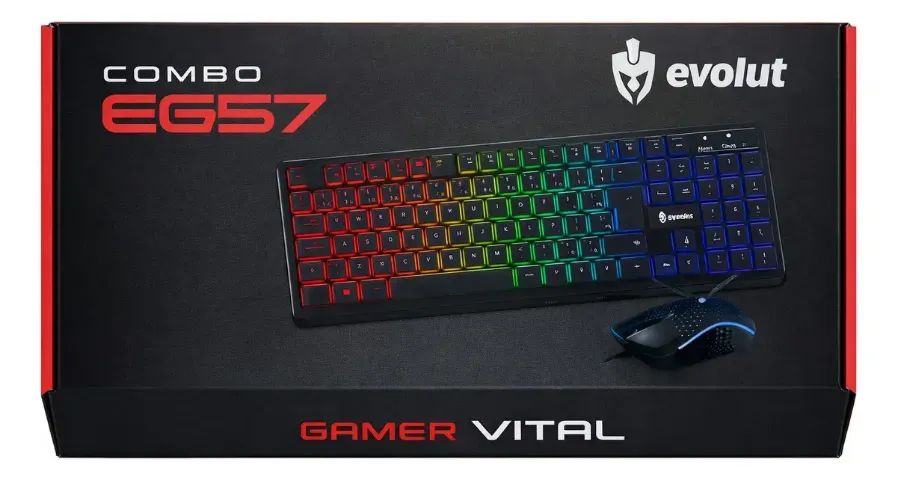 Kit Teclado e Mouse Evolut EG 57 - Foto 3