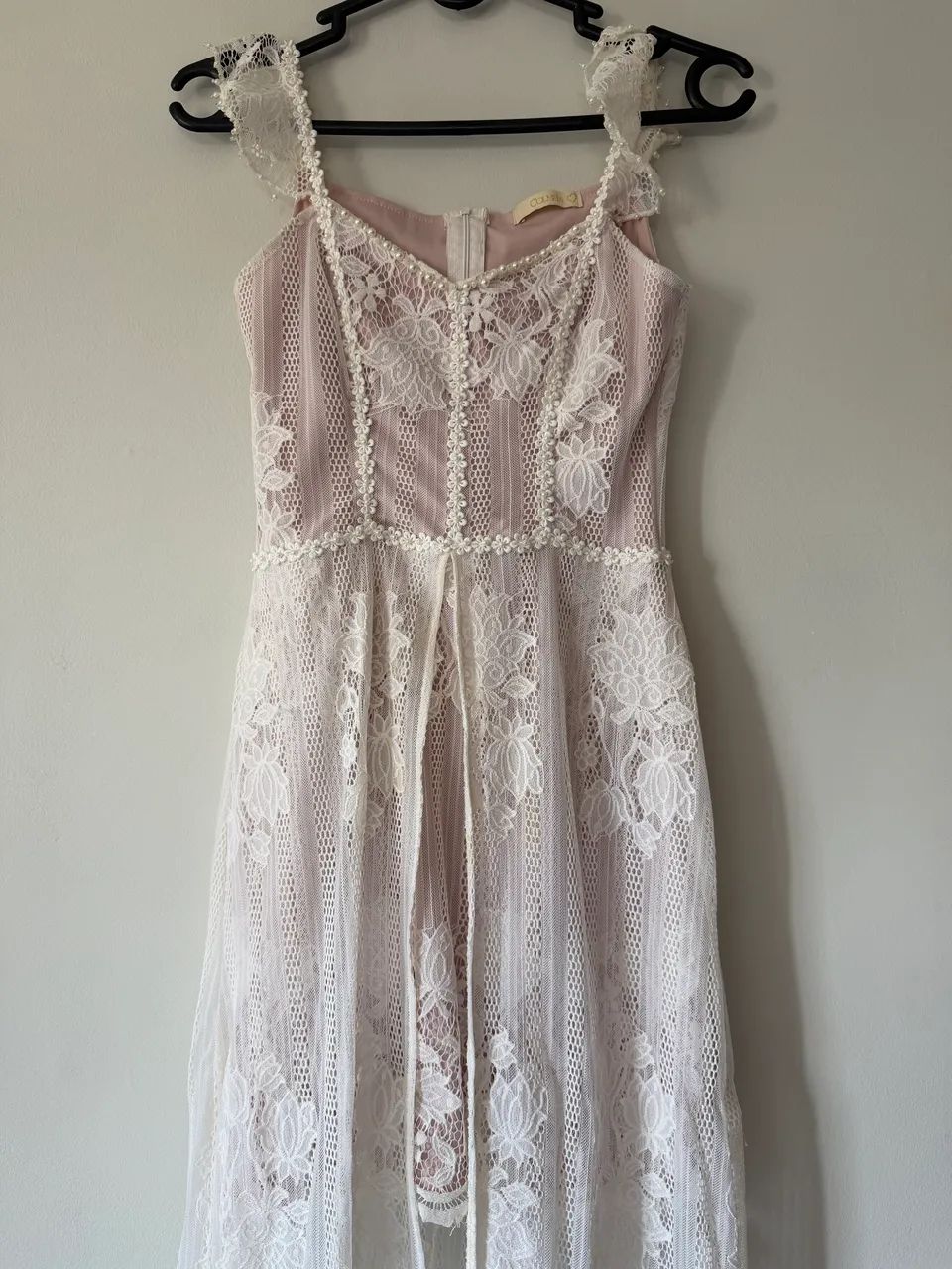 Vesti-lo longo rendado OffWhite  - Foto 3