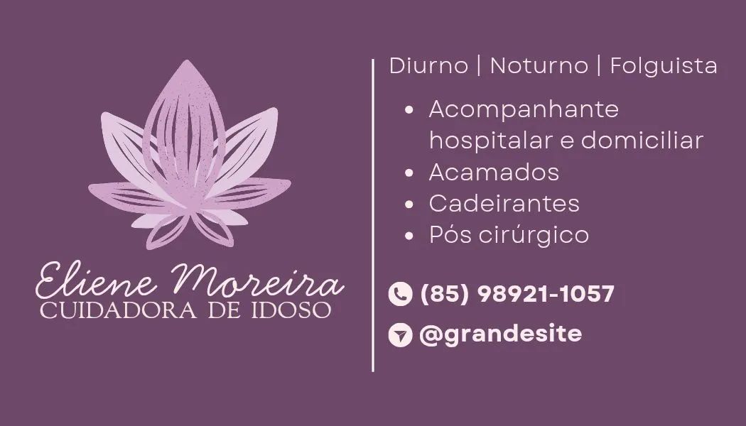 Cuidadora de idosos 