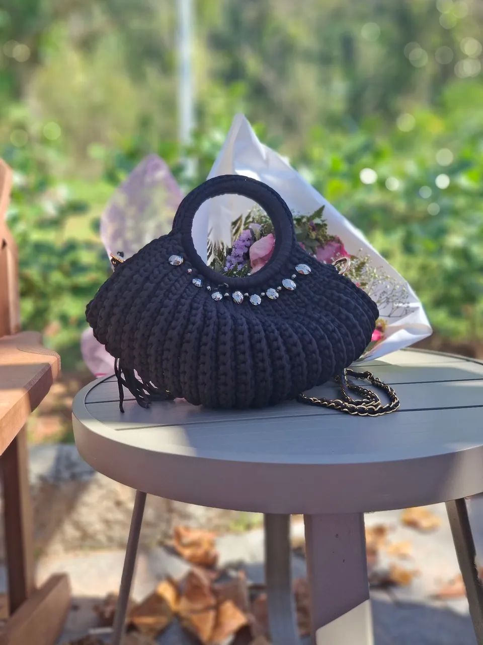Bolsa feminina nova- feita a mão  - Foto 4