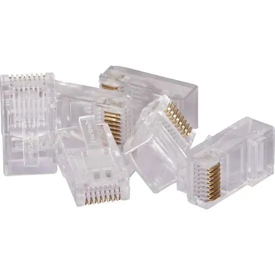 100unid Conector Macho Cat5e Rj45 201 Fortrek *ENTREGA GRÁTIS* - Foto 2