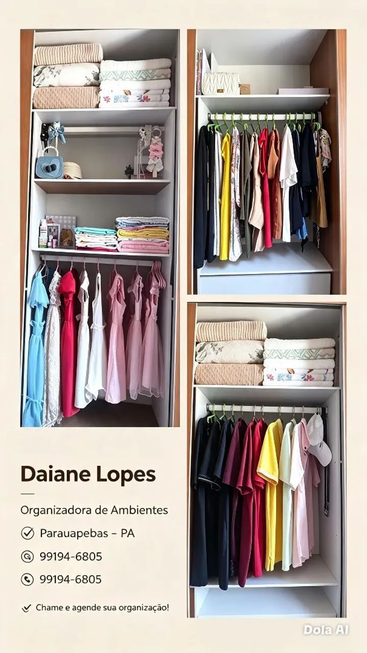 Organizadora de roupa 