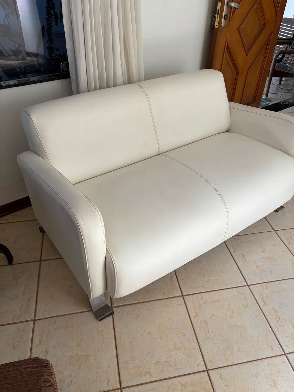 Conjunto de sofá Courino Branco  - Foto 4