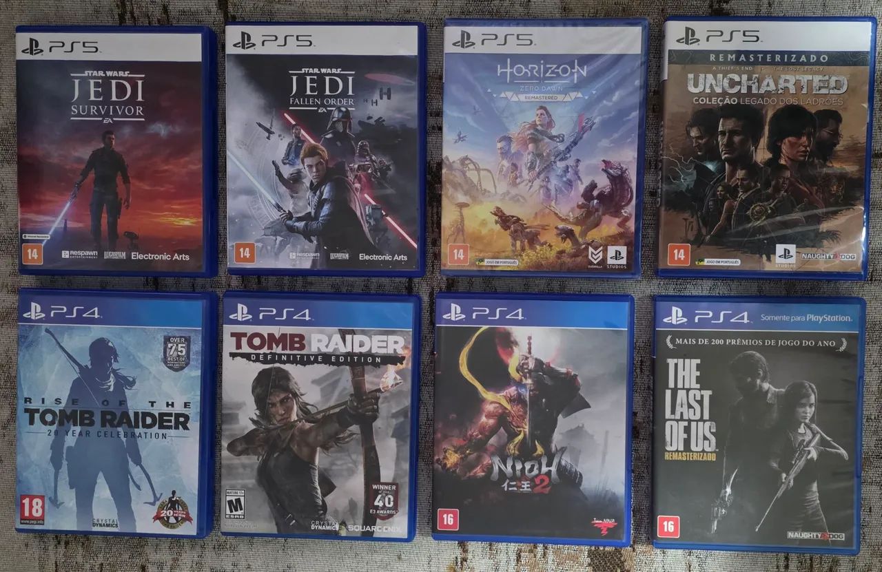 Jogos de PS5 e PS4