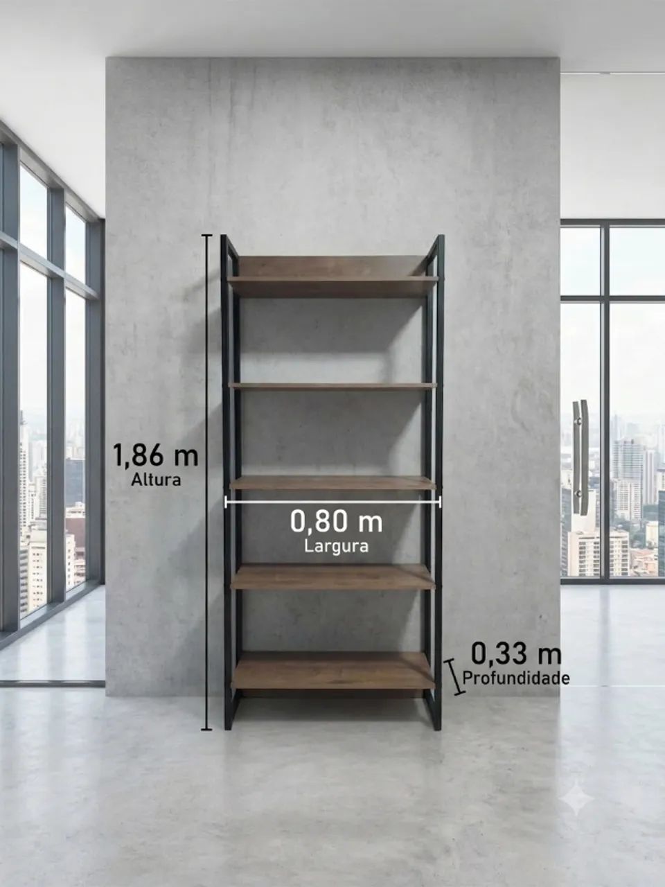 Estante Industrial para sala comercial 