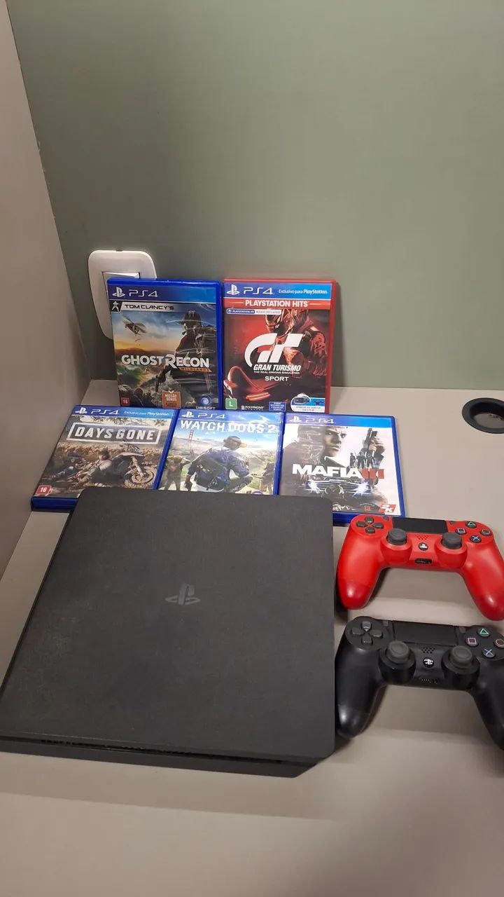 PS4 Slim +5 Jogos - Foto 2