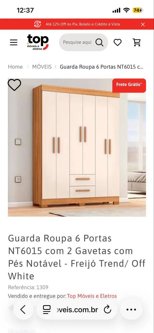 Guarda roupa novo