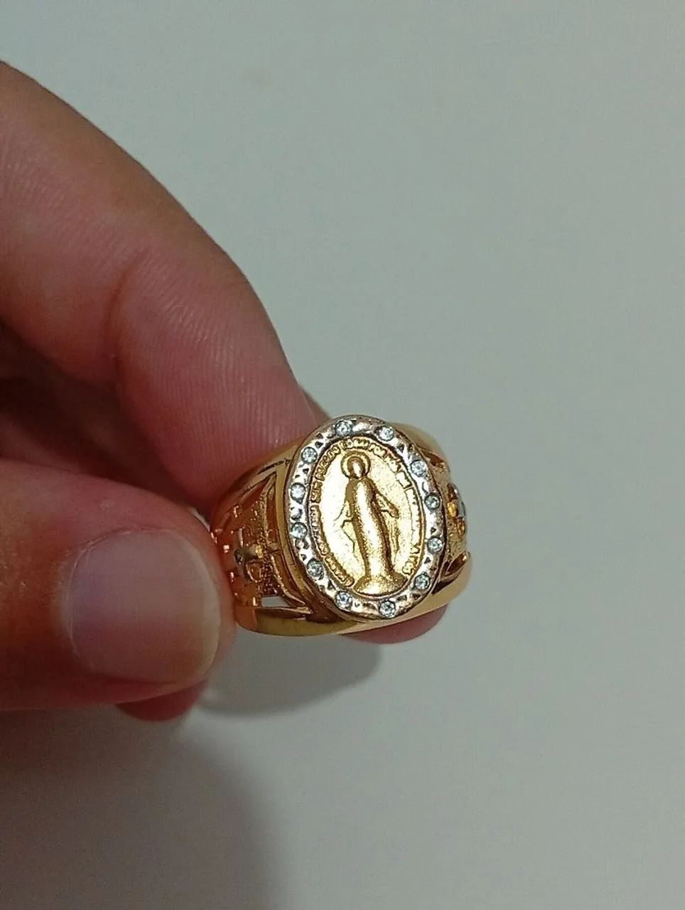 Anel banhado de ouro