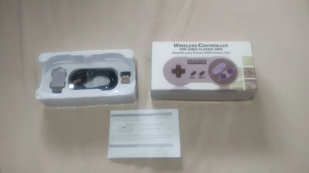 Controle sem fio modelo super Nintendo Pc. android.snes mini.Raspberry   - Foto 2