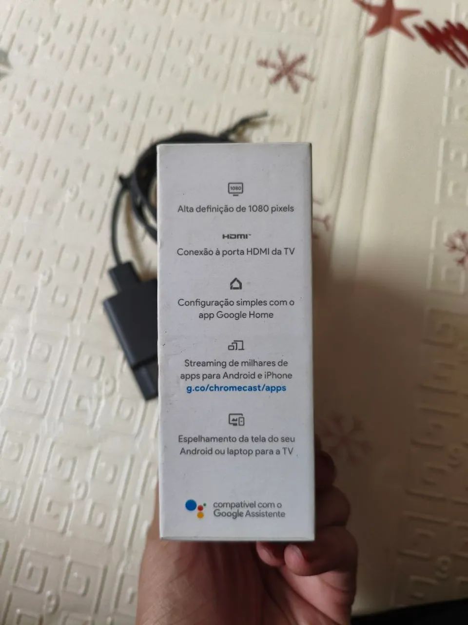 Google Chromecast 3ª Geração Original - Completo com Cabos - Foto 4