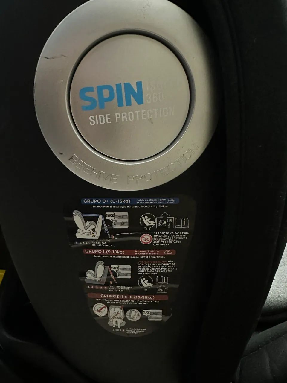 Cadeira Spin 360 Isofix - Foto 3