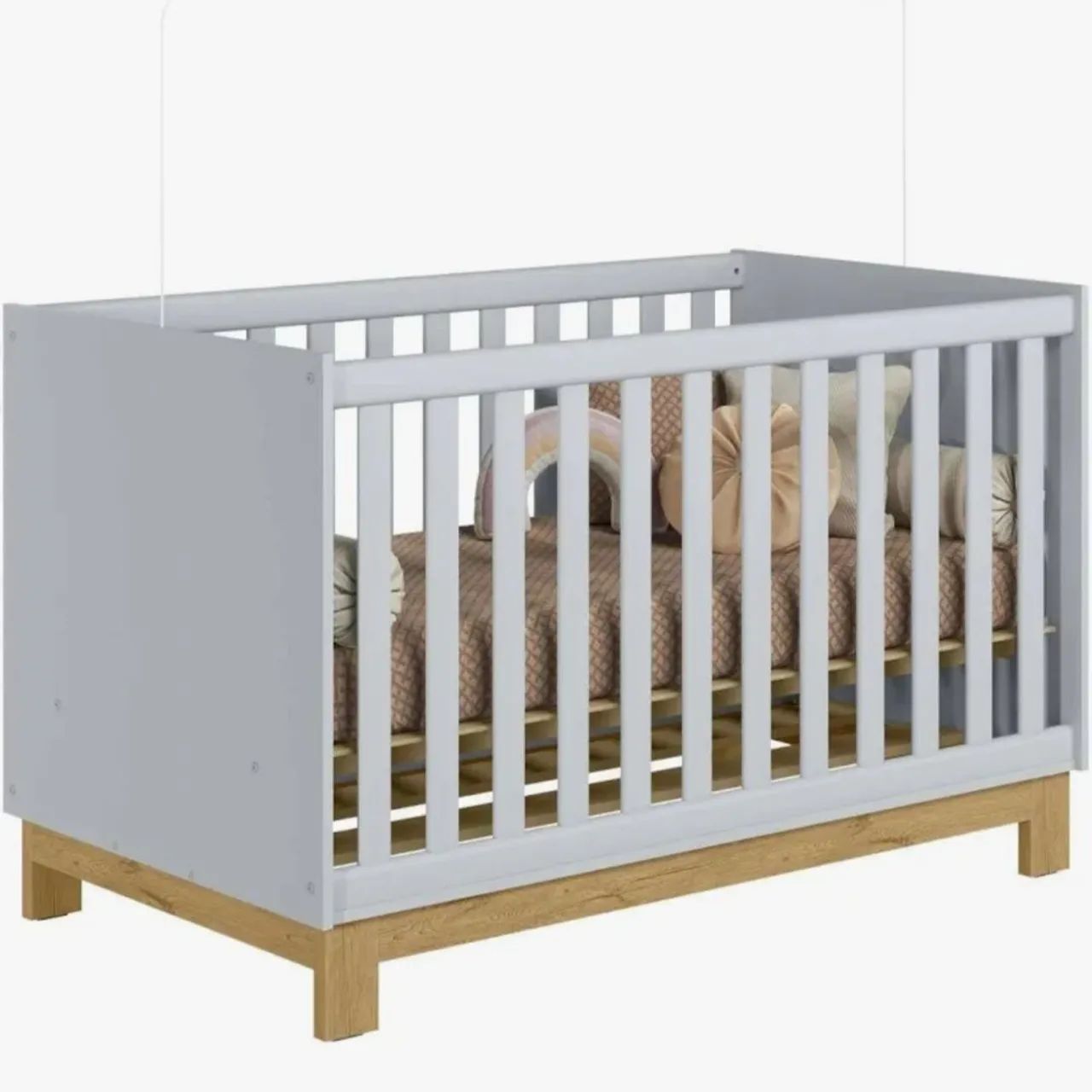 Berço de bebe  cinza  - Foto 5