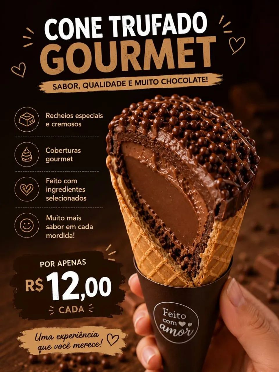 Cone trufado - Foto 4