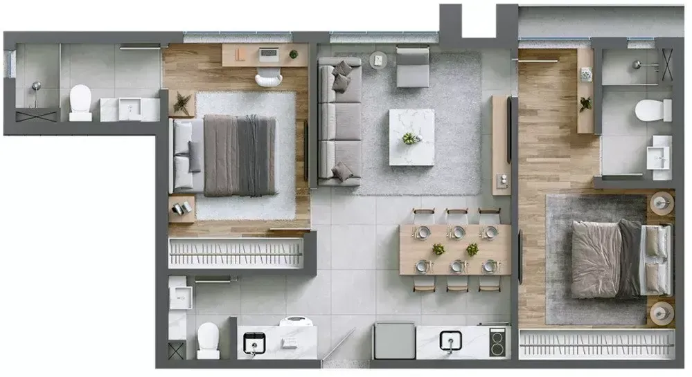 PLANTA 62m²