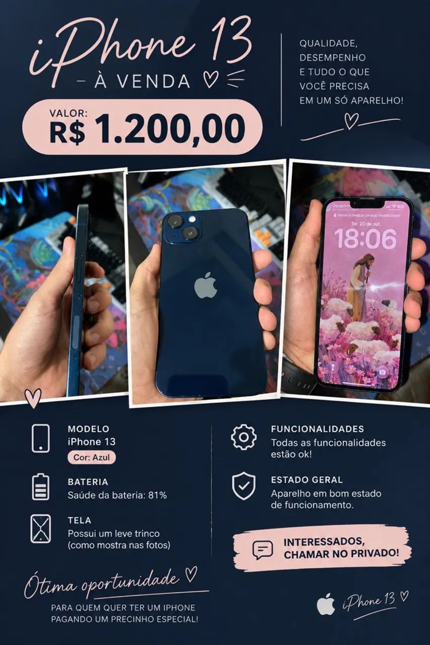Vende - se IPhone 13