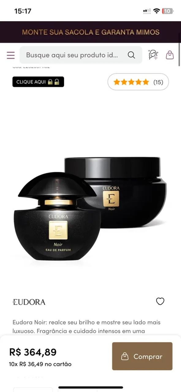 Kit Eudora Noir EAU de Parfum  - Foto 3