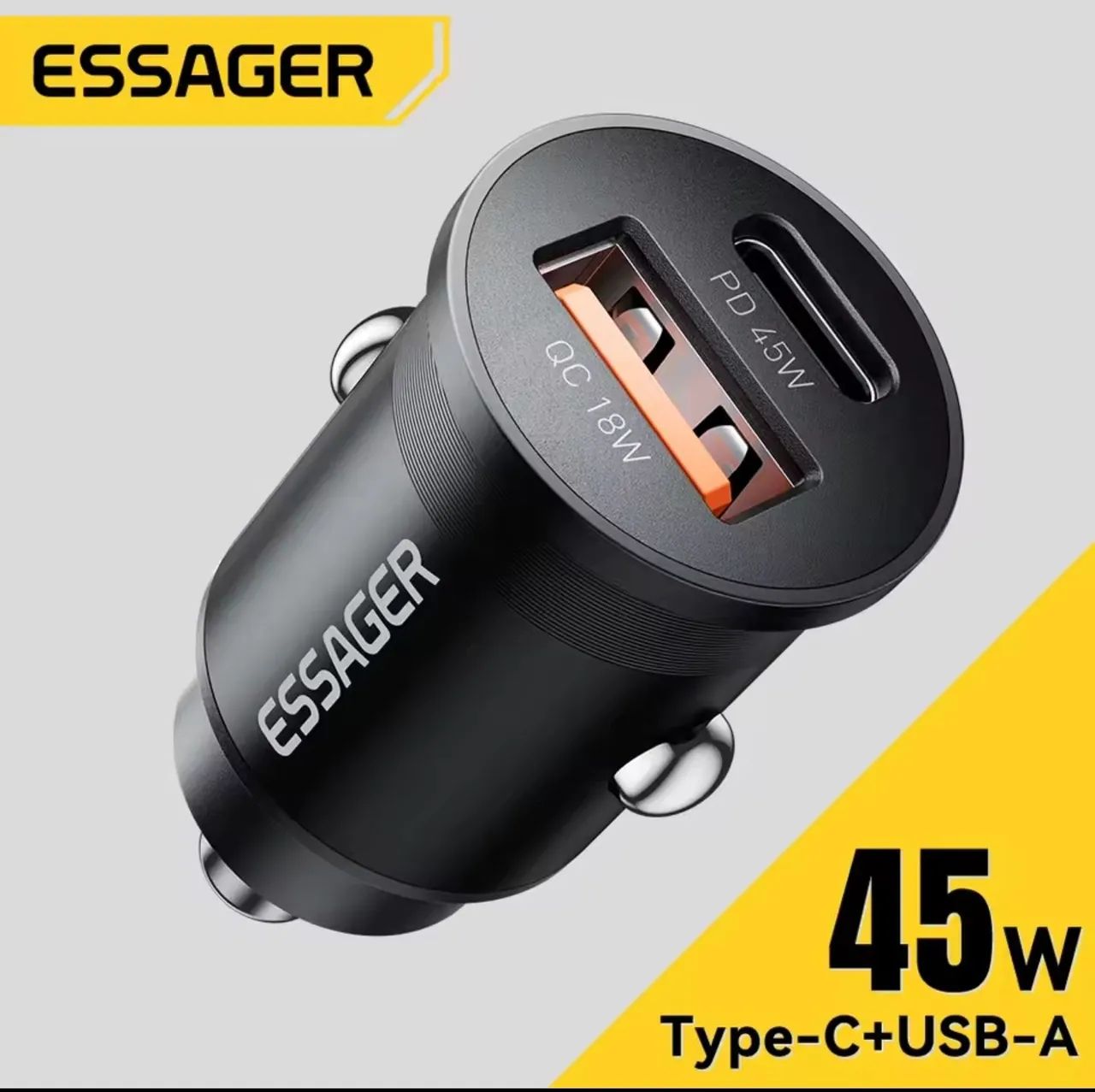 Fonte 45w Carregador Celular para veículos