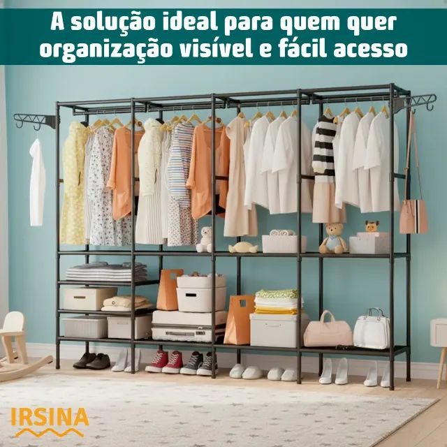 Closet Arara + Cabides + Sapateira de Brinde - Foto 5