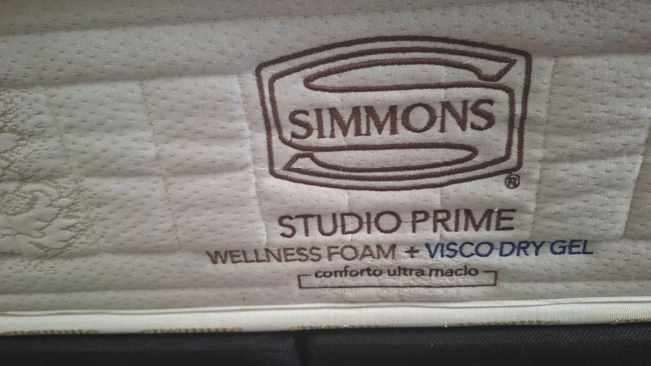 Cama box Queen size colchão simons molas ensacadas bambu  - Foto 2