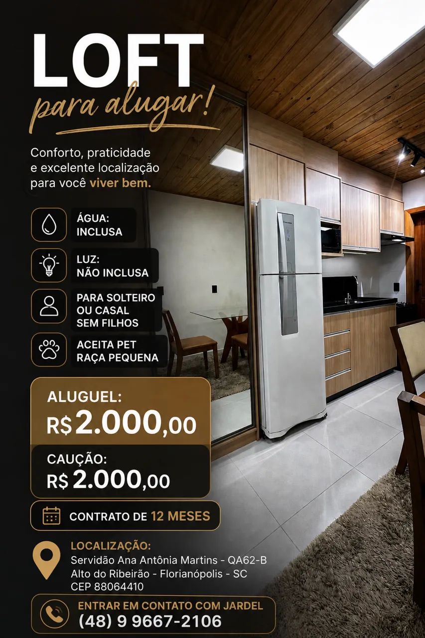 LOFT no RIBEIRÃO ( Alugar )