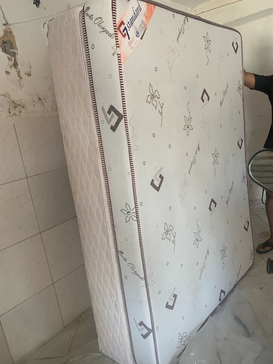 Cama box casal com colchão