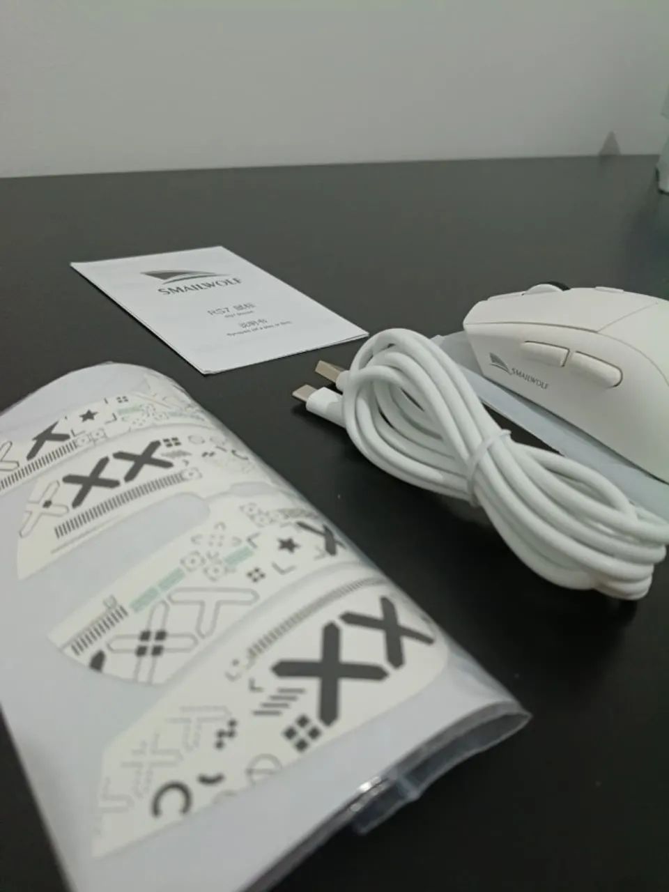 Mouse Gamer SMAILWOLF RS7 Branco Bluetooth 2.4G USB-C - Foto 3