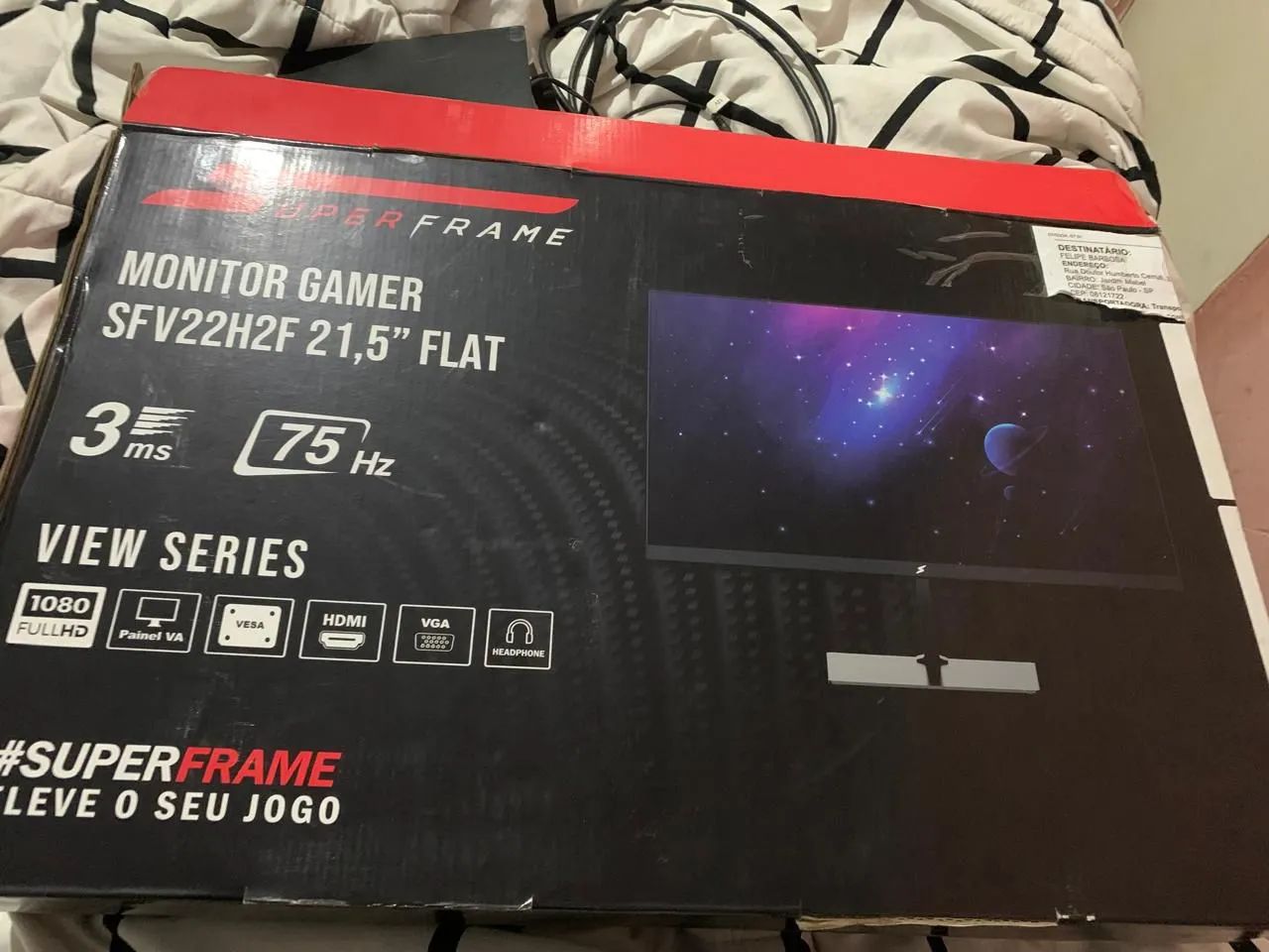 Monitor gamer super frame 21,5 75hz Full hd - Foto 3