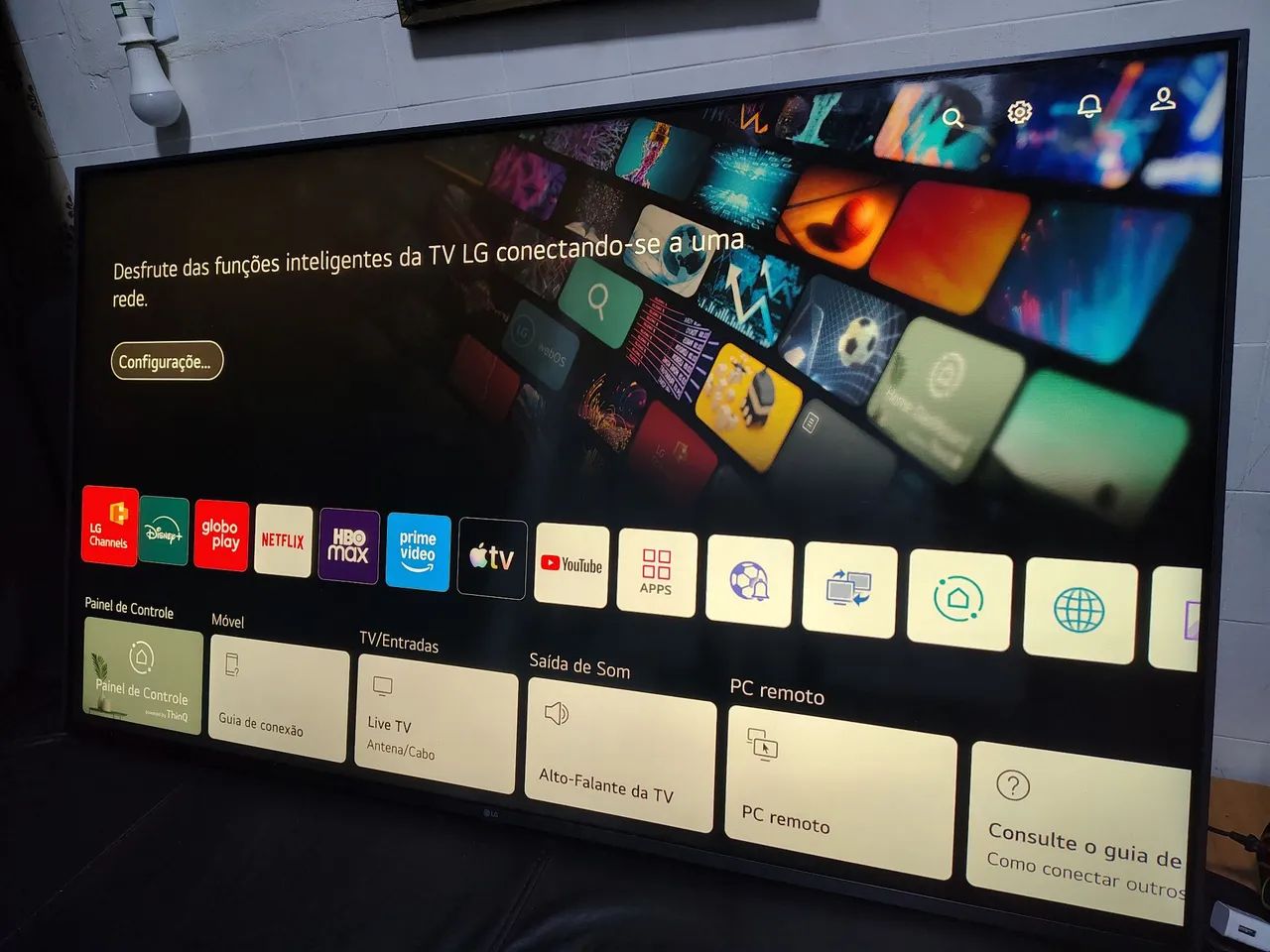 Smart tv LG 50 polegadas 4k (imagem linda) - Foto 5