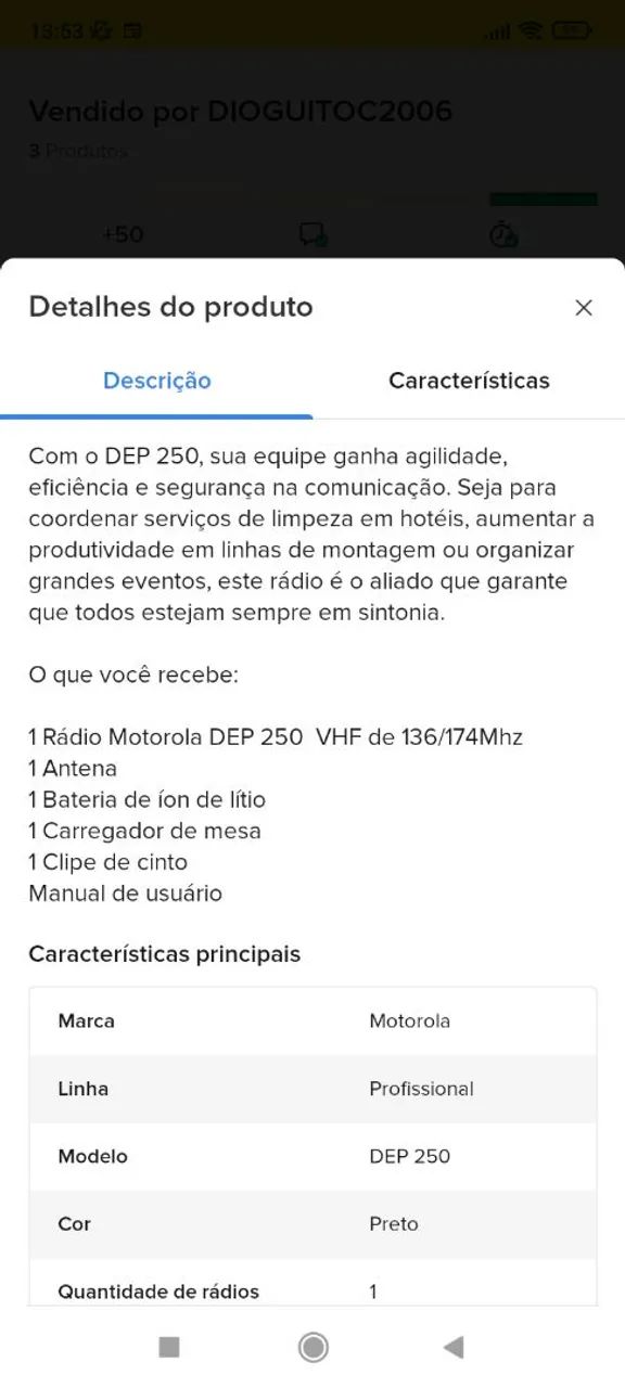 Rádio dep250 UHF Motorola novo completo preço de revenda chama no WhatsApp  - Foto 5