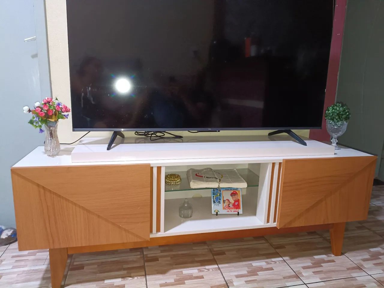 Rack, semi-novo sem avarias, medindo 1,60 perfeito  - Foto 4