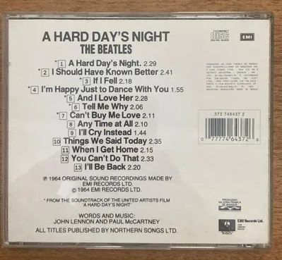 Beatles - CD - " A Hard Day´s Night" - Como novo - Foto 2