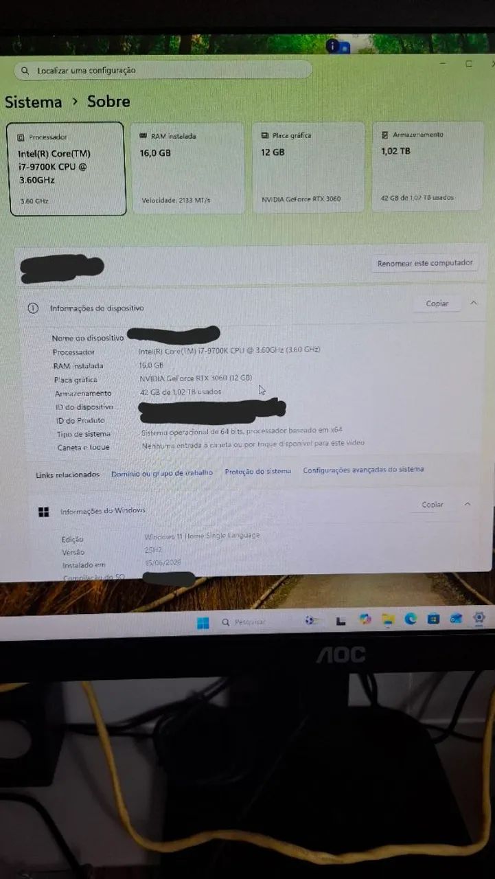 PC Gamer RTX 3060 - Foto 5