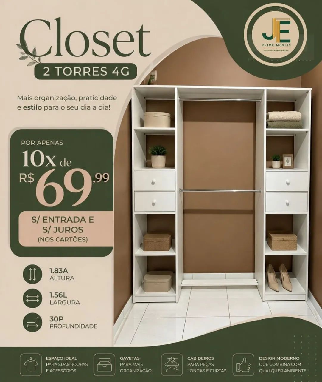 Closet em mdf