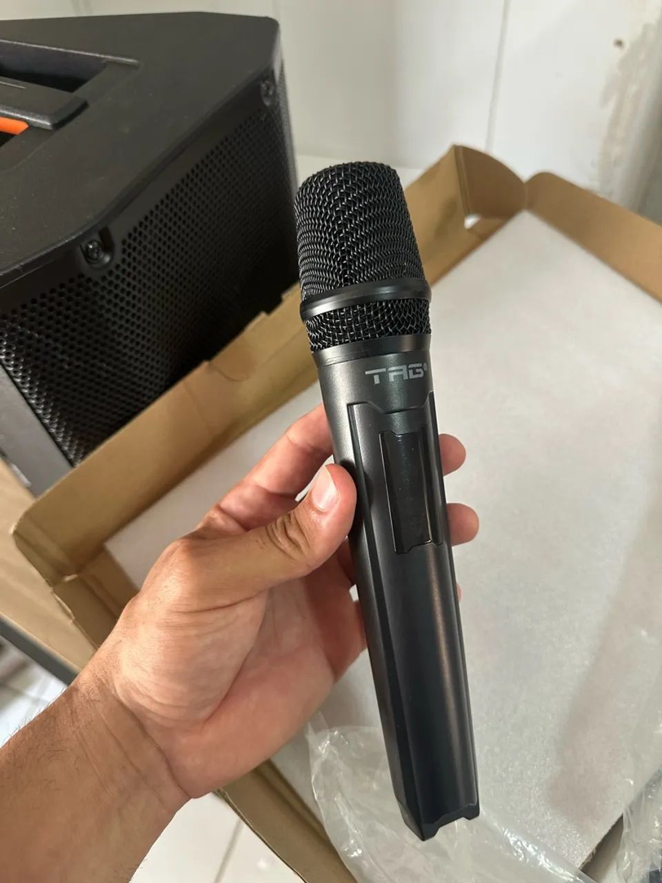 Microfone sem fio duplo TAGIMA TMJ - Foto 2