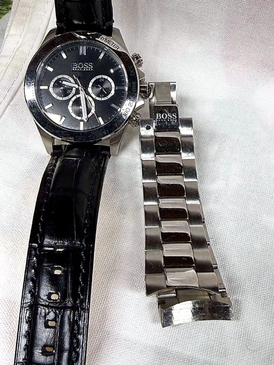 Relógio Hugo Boss Ikon Chronograph HB.14.2602 com 2 Pulseiras - Foto 2