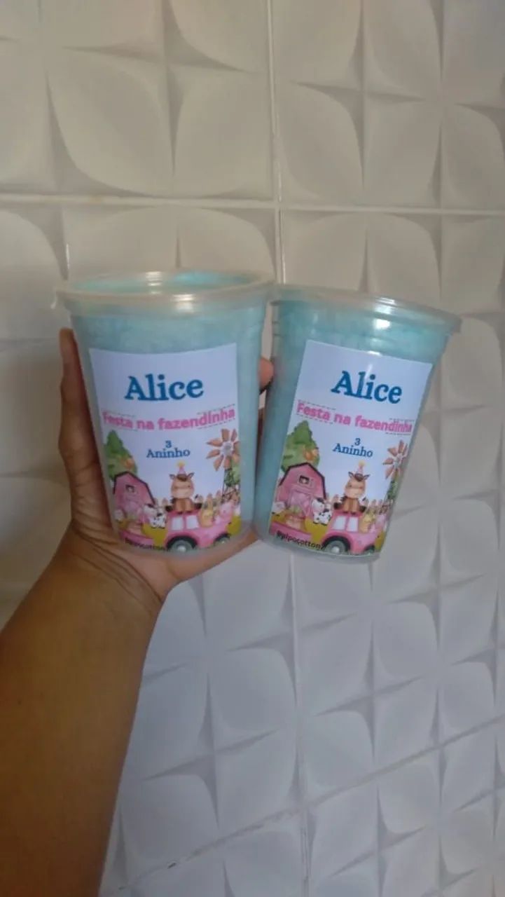 Algodão Doce personalizado no copo  - Foto 3