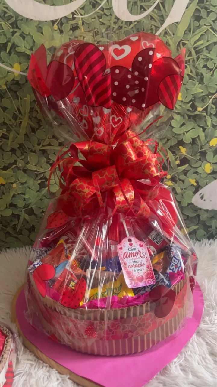 Cesta de chocolates para presente  - Foto 2