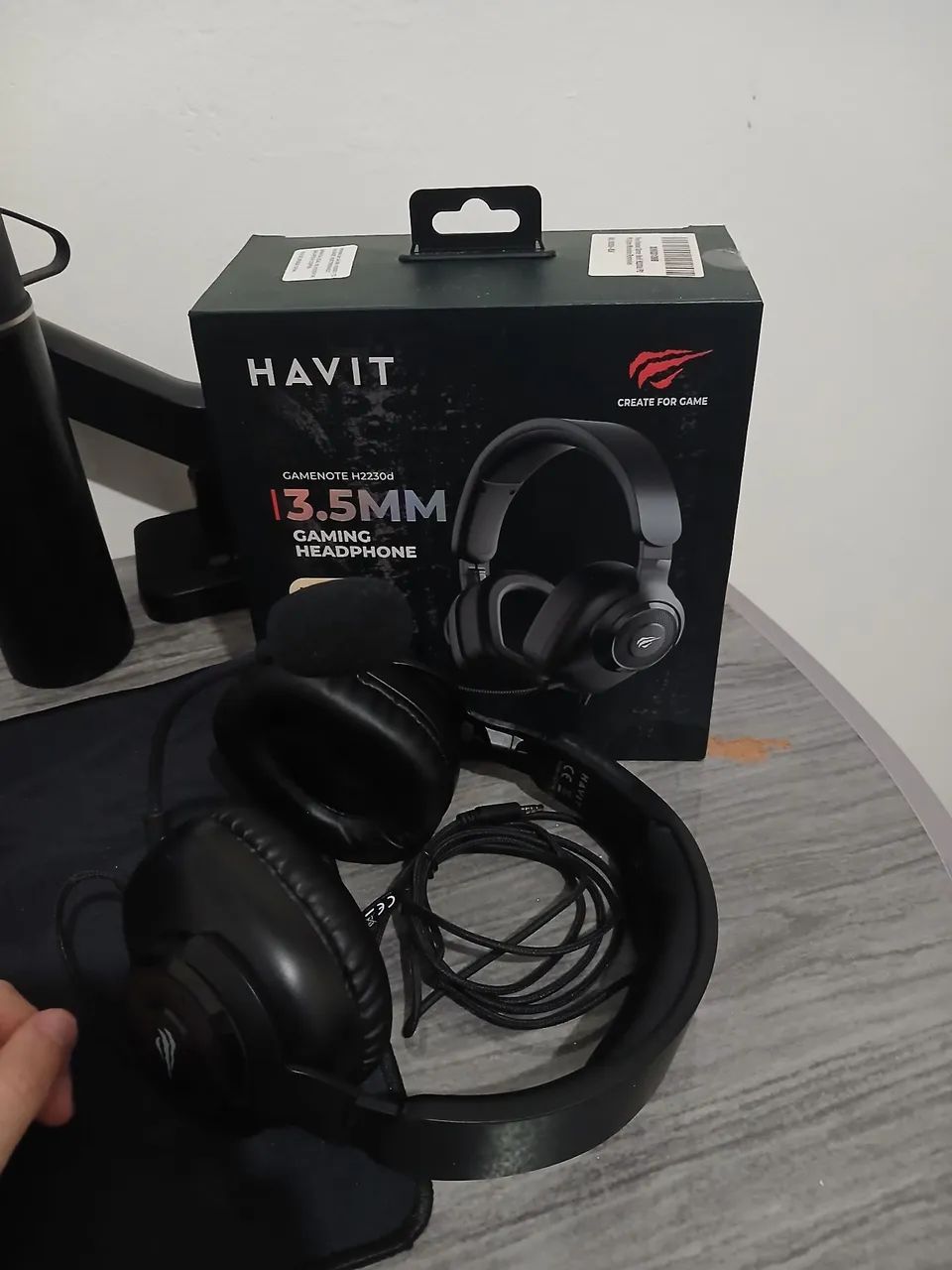 Headset Gamer Havit H2230D 50mm P3 - Impecável + Caixa