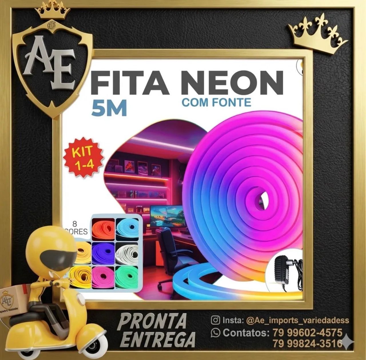 Fita Neon RGB 5 metros 