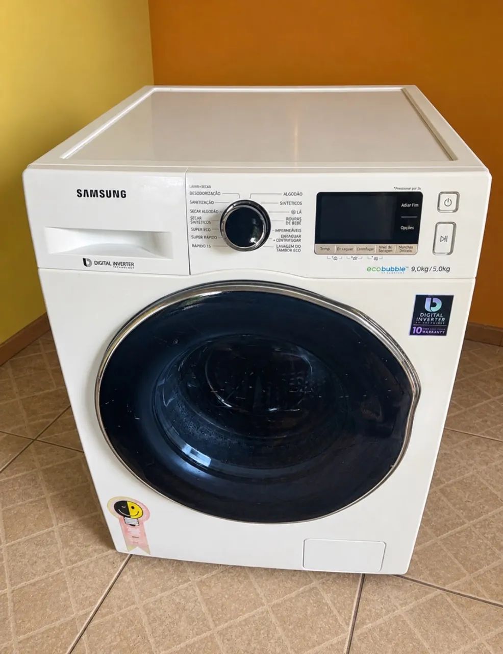 Lava e seca Samsung