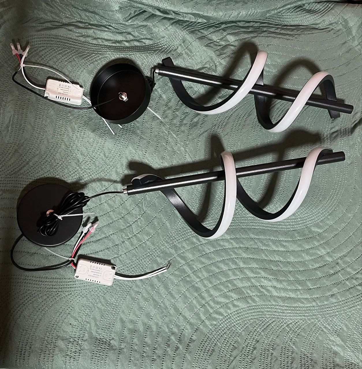Luminária de ondas para sala 