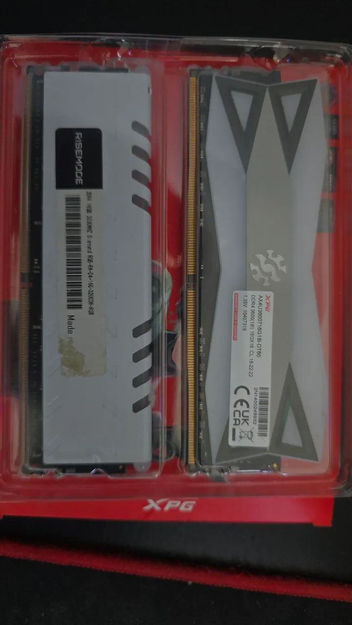 2x Memória RAM 16GB | (Risemode e XPG) - Foto 2