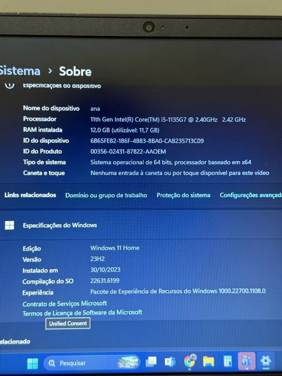 Notebook dell 15 3000 MUITO conservado! 