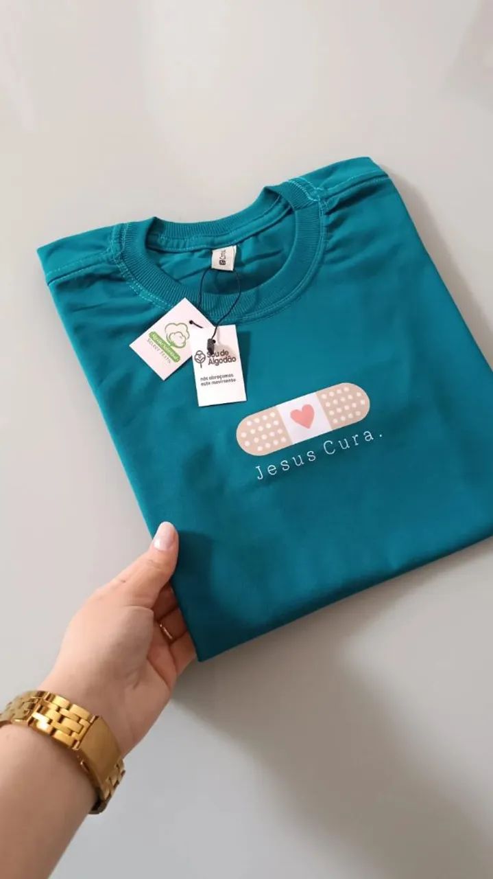 Camiseta feminina cristã 
