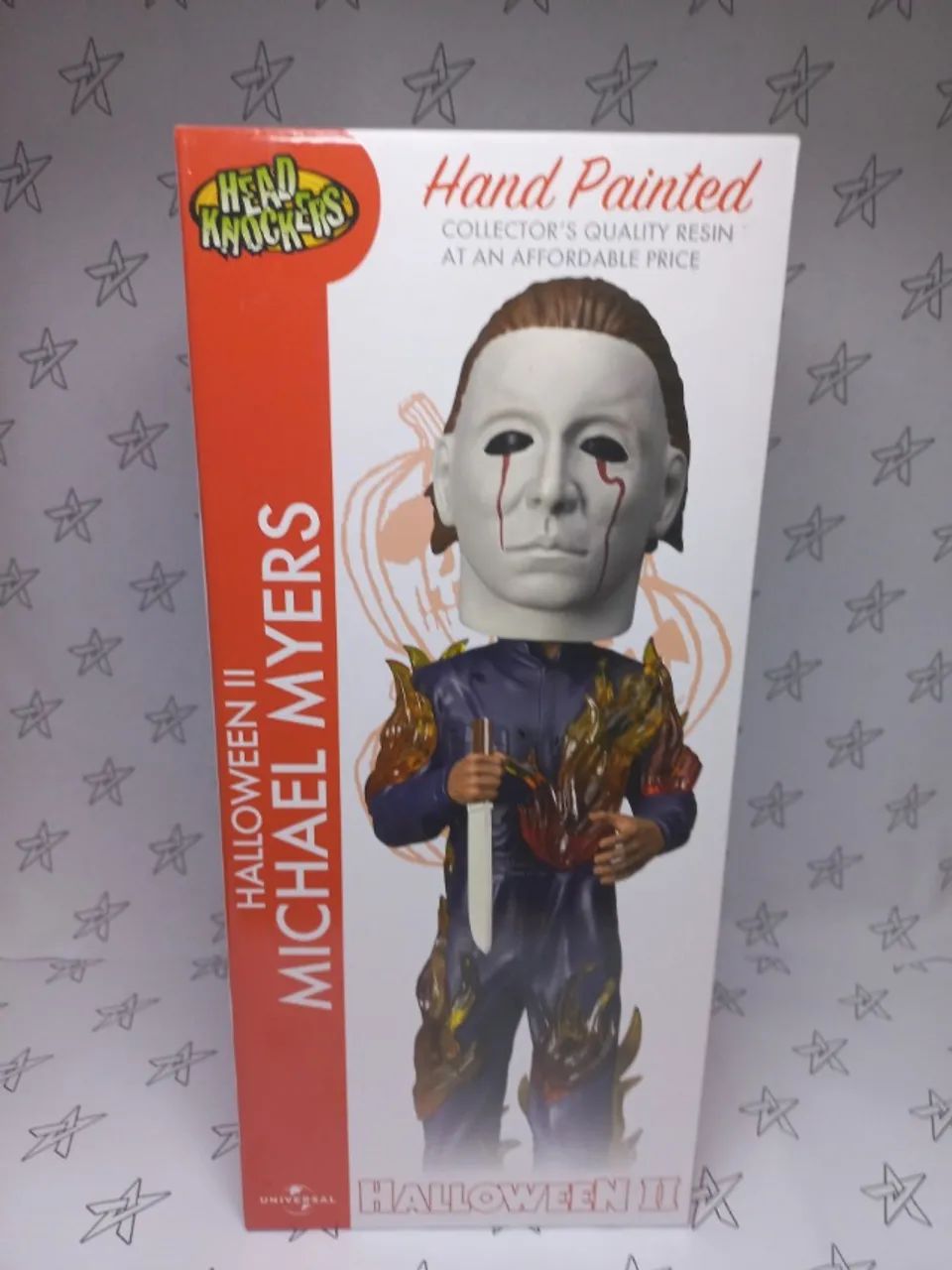 ACTION FIGURE -  NECA HALLOWEEN II - MICHAEL MYERS "ON FIRE" HEAD KNOCKER - Foto 4