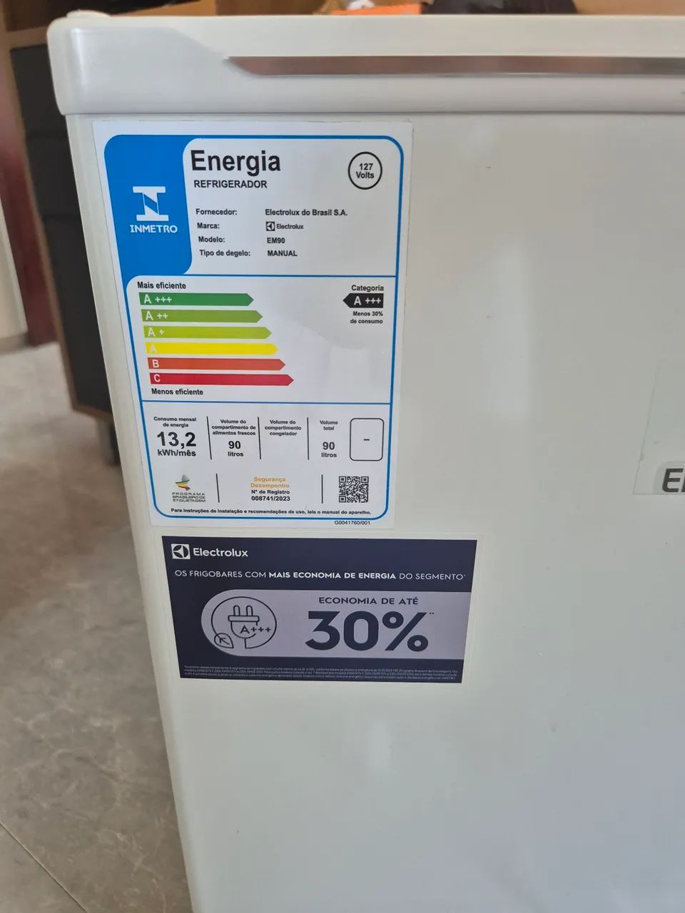Frigobar electrolux 90l inverter - 1 mês de uso - Foto 5